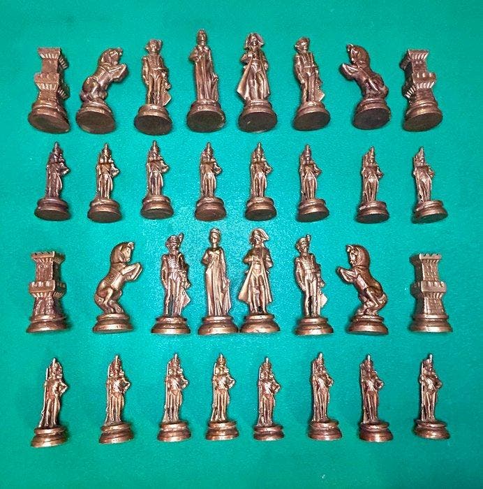 Schaakspel - Messing, Antiek en Kunst, Curiosa en Brocante