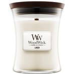 WoodWick Linen Medium Candle - 275gr, Ophalen of Verzenden, Nieuw, Overige typen