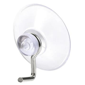20mm Zuignap met haak - Transparant