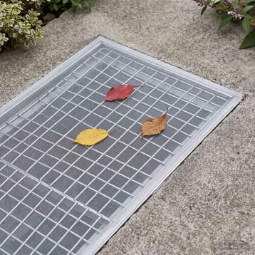 vidaXL Lichtschachtdeksel met clips 5 st 70 x 130 cm, Tuin en Terras, Verzenden, Nieuw, Aluminium