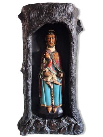 sculptuur, Virgen María con Niño ,Barroco - 65 cm - Gips,, Antiek en Kunst