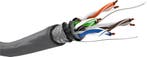 CAT 5e netwerkkabel, SF/UTP, grijs-100 m, Computers en Software, Pc- en Netwerkkabels, Ophalen of Verzenden, Nieuw