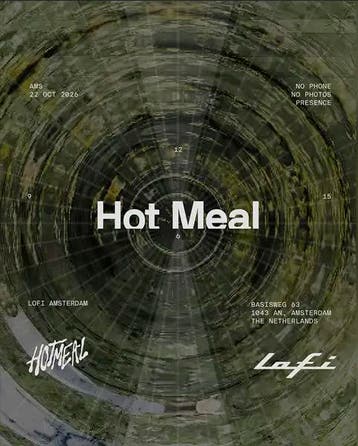 Hot Meal ADE Tickets – 22 okt 2026 – Lofi Amsterdam, Twee personen