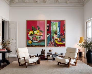 E. García - Frutas en la cocina DIPTICO XL, Antiek en Kunst
