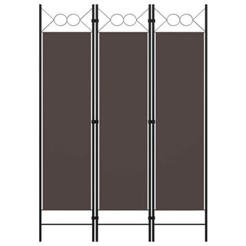vidaXL Kamerscherm met 3 panelen 120x180 cm bruin, Verzenden, Nieuw
