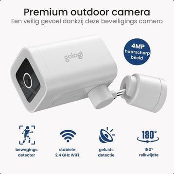 2dekans | Gologi Premium Outdoorcamera - Buitencamera met, Ophalen of Verzenden, Zo goed als nieuw