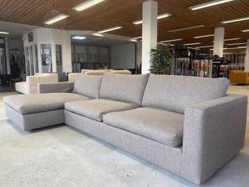 Linteloo hoekbank – Volledig opnieuw gestoffeerd | Direct le, Ophalen of Verzenden, Zo goed als nieuw, Stof, Linteloo 