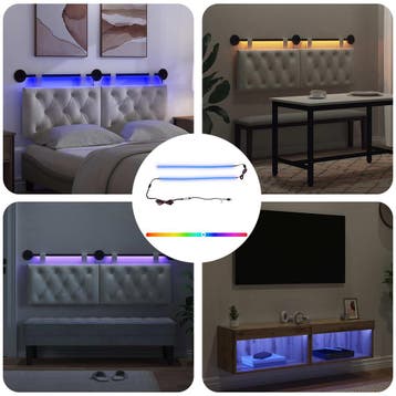 vidaXL LED-strip 110 cm Meerkleurig PVC, Verzenden, Nieuw