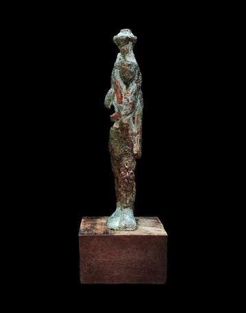 Oude Egypte, late periode - Nefertoum in brons - 664/332