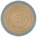 Rond Vloerkleed Jute 180cm | Laatste Stuk!, Natuurlijk/Rustiek, 150 tot 200 cm, Rond, Nieuw