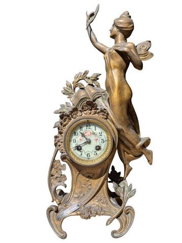 Figurale pendule - Zinklegering - 1910-1920