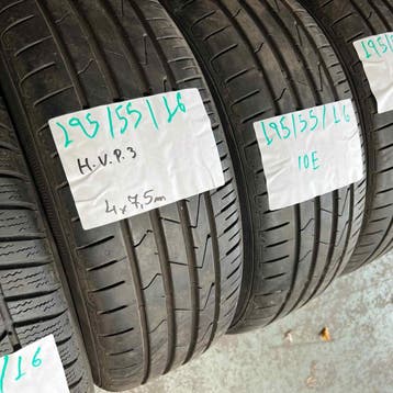 2 x Hankook Ventus Prime 3 195-55-16 Zomerbanden 7,5mm, Gebruikt, 16 inch, Ophalen of Verzenden, Band(en)