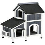 TRUUSK Kattenhuis Van Sparrenhout - 2 Verdiepingen - Weerbes, Verzenden, Nieuw