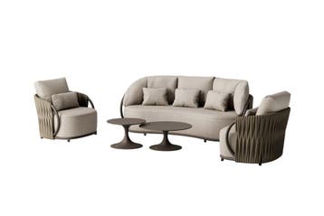 Suns Vivaro Sofa Set Bronze – Clouded rope – Pebble desert, Tuin en Terras, Nieuw