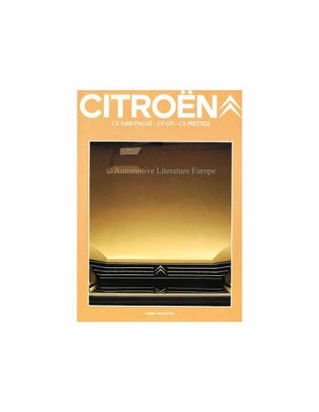 1981 CITROËN CX BROCHURE FRANS, Nieuw, Author