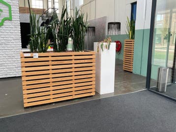 Online veiling: Houten plantenbakken (4x), Nieuw