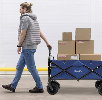 EasLife Bolderkar opvouwbaar - Bolderwagen - met Regen Hoes, Ophalen of Verzenden, Nieuw