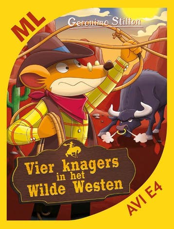 Vier knagers in het wilde westen / Geronimo Stilton-reeks, Boeken, Verzenden, Zo goed als nieuw, Geronimo Stilton