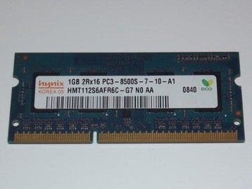 SK hynix HMT112S6AFR6C-G7 – 1GB DDR3 SODIMM – 204-pin – 1066, Computers en Software, Ophalen of Verzenden, Nieuw
