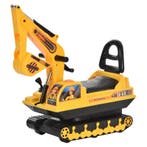 TRUUSK Kinderloopauto met Kindergraafmachine - Zwart en Geel, Verzenden, Nieuw