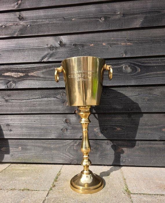 Champagne koeler - Aluminium - Luxe Goud, Antiek en Kunst, Kunst | Designobjecten