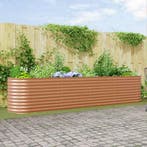 vidaXL Verhoogd bed Bruin 400 x 80 x 81 cm Staal, Verzenden, Nieuw, Metaal, 60 tot 100 cm