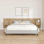 vidaXL Hoofdbord Met Kast met lade 3 pcs Artisan Eiken, Huis en Inrichting, Verzenden, Nieuw, Bruin, Hout