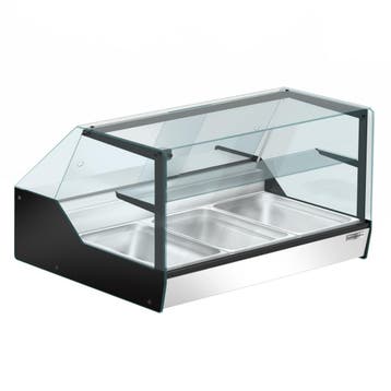 GGM Gastro | Warmhoudvitrine - 1004mm - 400W - 1 niveau - 3, Verzenden, Nieuw in verpakking
