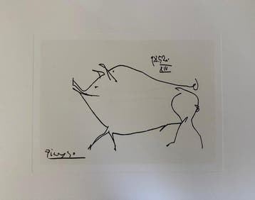 Pablo Picasso (1881-1973) - Le petit cochon, 1952.
