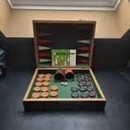 Bordspel - Backgammon in houten kist