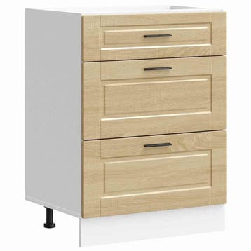 Onderkast 60cm Sonoma Eiken | Tweedekansje | OP=OP, Huis en Inrichting, Keuken | Keukenelementen, Gebruikt, Bruin, Minder dan 100 cm