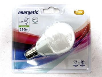 Veiling - 60x Energetic LED-lamp B15, Nieuw