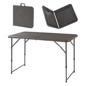 Tuintafel Adelfia klaptafel verstelbaar 120x60x54/74/90 cm h, Verzenden, Nieuw