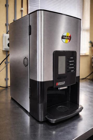Bravilor Quinto koffiemachine  instant producten Gereviseerd, Ophalen, Overige typen, 10 kopjes of meer, Nieuw