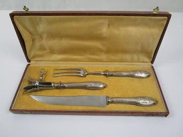 Harnas - Tranchierbestek & bottenhouder - Jugendstil - 950, Antiek en Kunst
