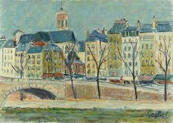 Lyne Seybel (1919-2009) - Paris, le pont Louis Philippe