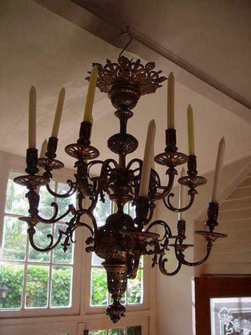 Kroonluchters, lusters, antieke kroonluchters, Achterhuis, Ophalen of Verzenden, Gebruikt, Glas