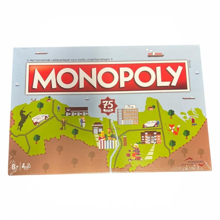 Hashbro Monopoly - Woongoed Zeeuws-Vlaanderen - Bordspel (Ni, Hobby en Vrije tijd, Gezelschapsspellen | Bordspellen, Nieuw, Verzenden