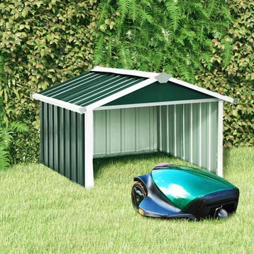 vidaXL Overkapping voor robotmaaier 92x97x63 cm staal groen, Verzenden, Nieuw