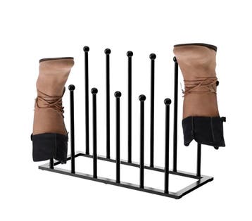Laarzenrek - Zwart - 73 x 25 x 44,5 cm - Opbergen van 6 paar, Verzenden, Nieuw