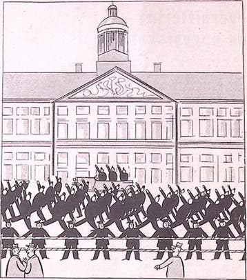 Vrij Nederland - het defilé der W.A. (lijst optie), Verzenden
