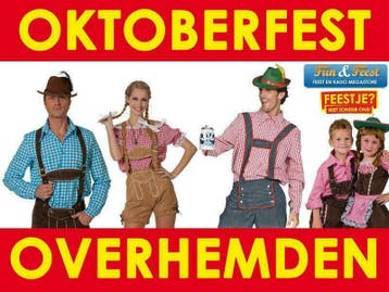 Oktoberfest blouse / overhemd voor dames - heren - kinderen, Ophalen of Verzenden, Nieuw