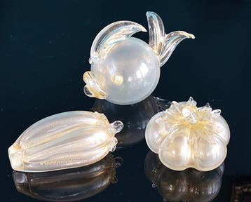 sculptuur, Soprammobili in vetro soffiato - 9 cm -, Antiek en Kunst