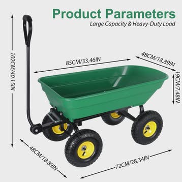 Robuuste Transportkar met Kantelfunctie - Ideaal voor Tuin,, Caravans en Kamperen, Bolderkarren, Verzenden, Nieuw