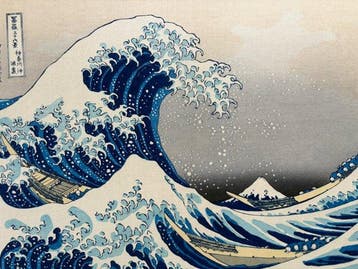 The Great Wave off Kanagawa - Thirty-six Views of Mount, Antiek en Kunst
