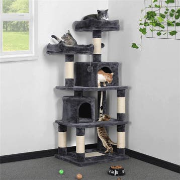 2dekans | Krabpaal voor katten - 145 cm hoog - Met 2, Dieren en Toebehoren, Ophalen of Verzenden, Zo goed als nieuw