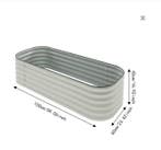 Robuuste Rechthoekige Metalen Tuin Plantenbak 150x60x43cm, Tuin en Terras, Bloembakken en Plantenbakken, Verzenden, Nieuw