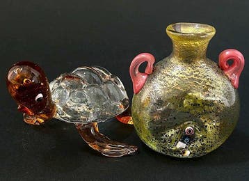 Vasetto Biansato Vintage di Murano e Tartaruga - Vaas (2) -