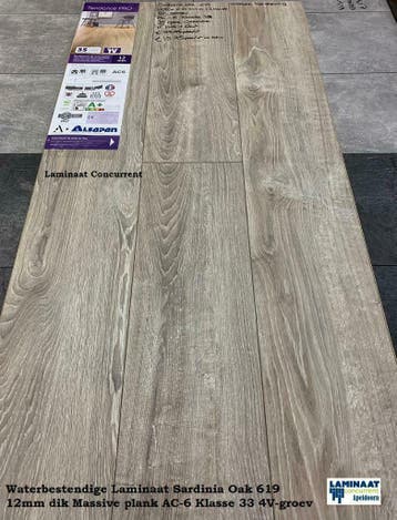 12mm Waterbestendig Laminaat 7X Kleur Natuur Eik v.a. €16,95, Nieuw, 75 m² of meer, Grijs, Laminaat