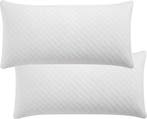 2dekans | Juskys 2 Stuks Hoofdkussen / Slaapkussen / Kussen, Ophalen of Verzenden, Zo goed als nieuw, Wit